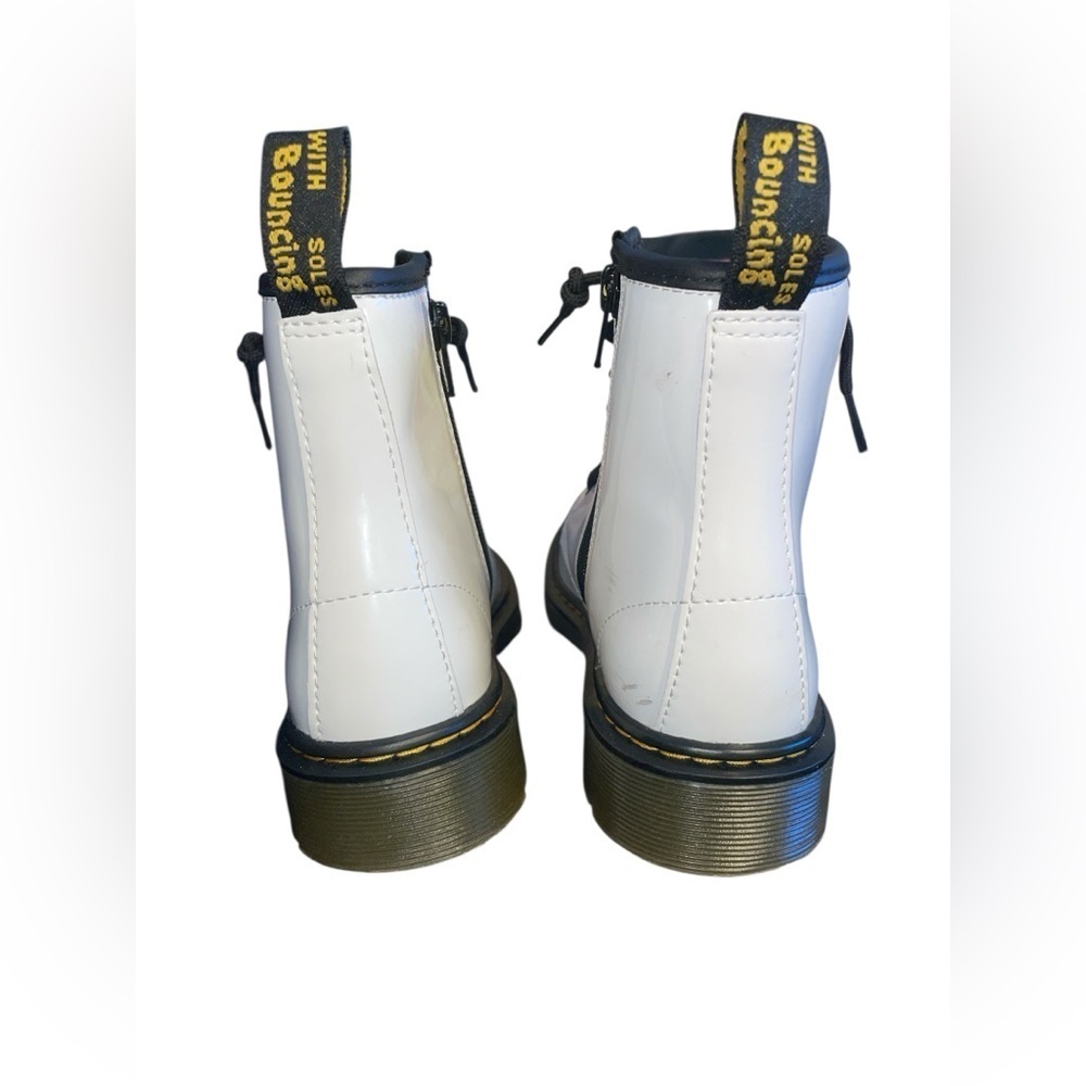 Dr. Martens 1460 Black and White Boots - Picture 3 of 5